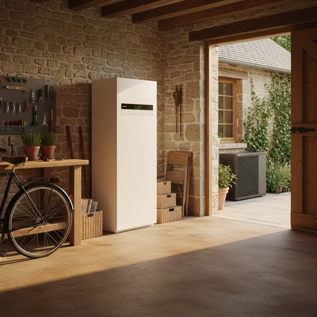Installation pompe à chaleur air-eau pour chauffage et eau chaude sanitaire Médoc
